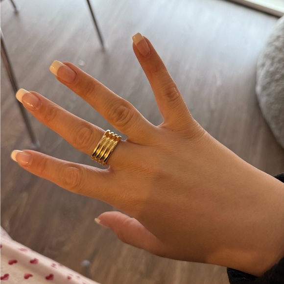 Gold Stacked Ring - Picture 2 of 2